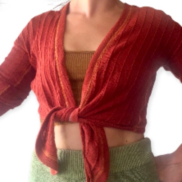 FREE PEOPLE Tie Up Cardigan - Picture 7 of 7